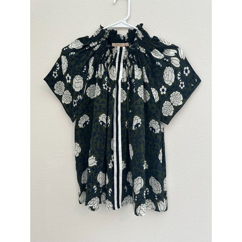 Rungloee Brooklyn Blouse green Gardenia Floral Medium